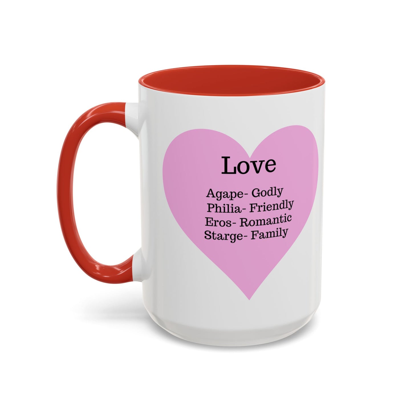 Charming Heart Accent Coffee Mug (White)