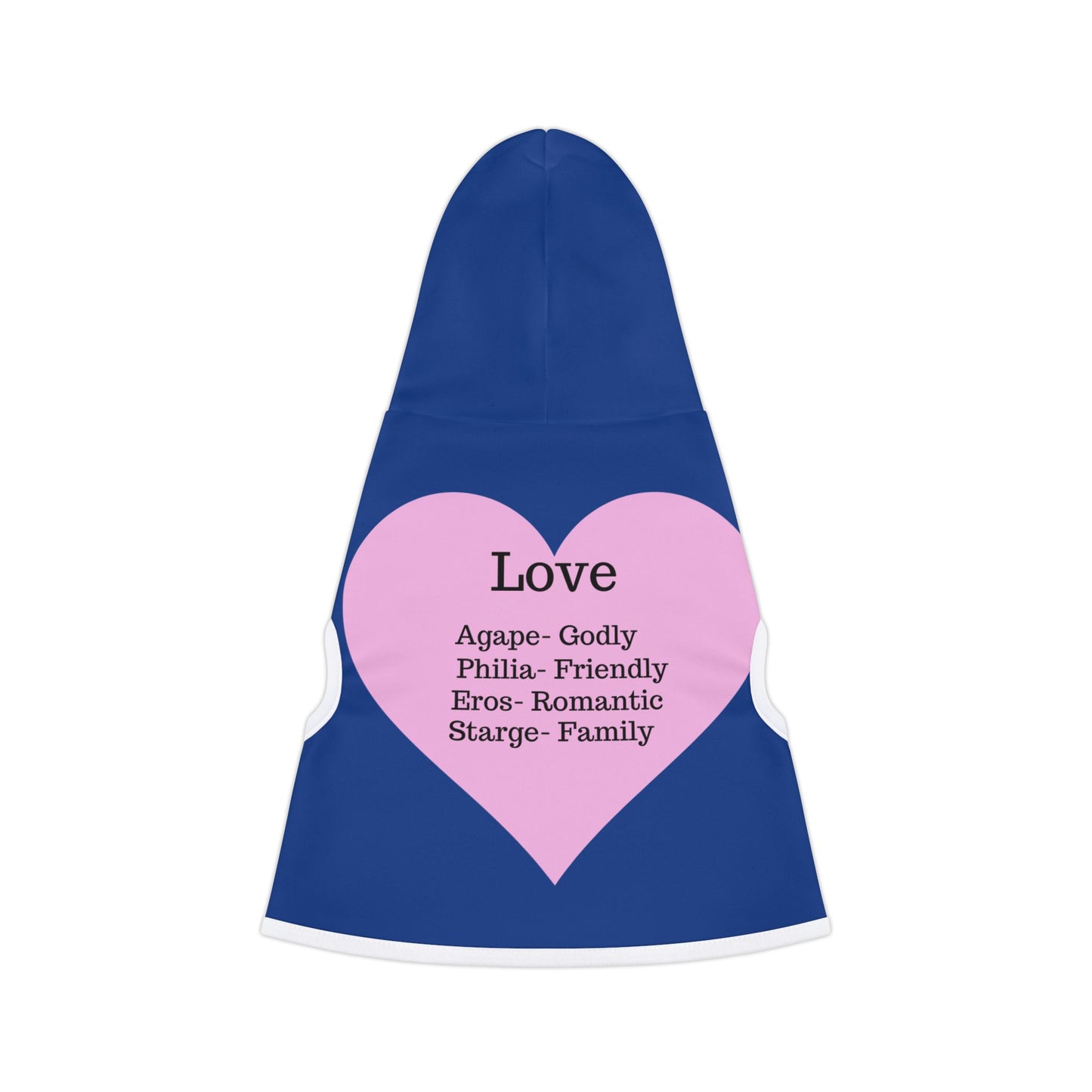 Charming Heart Pet Hoodie (Dark blue)