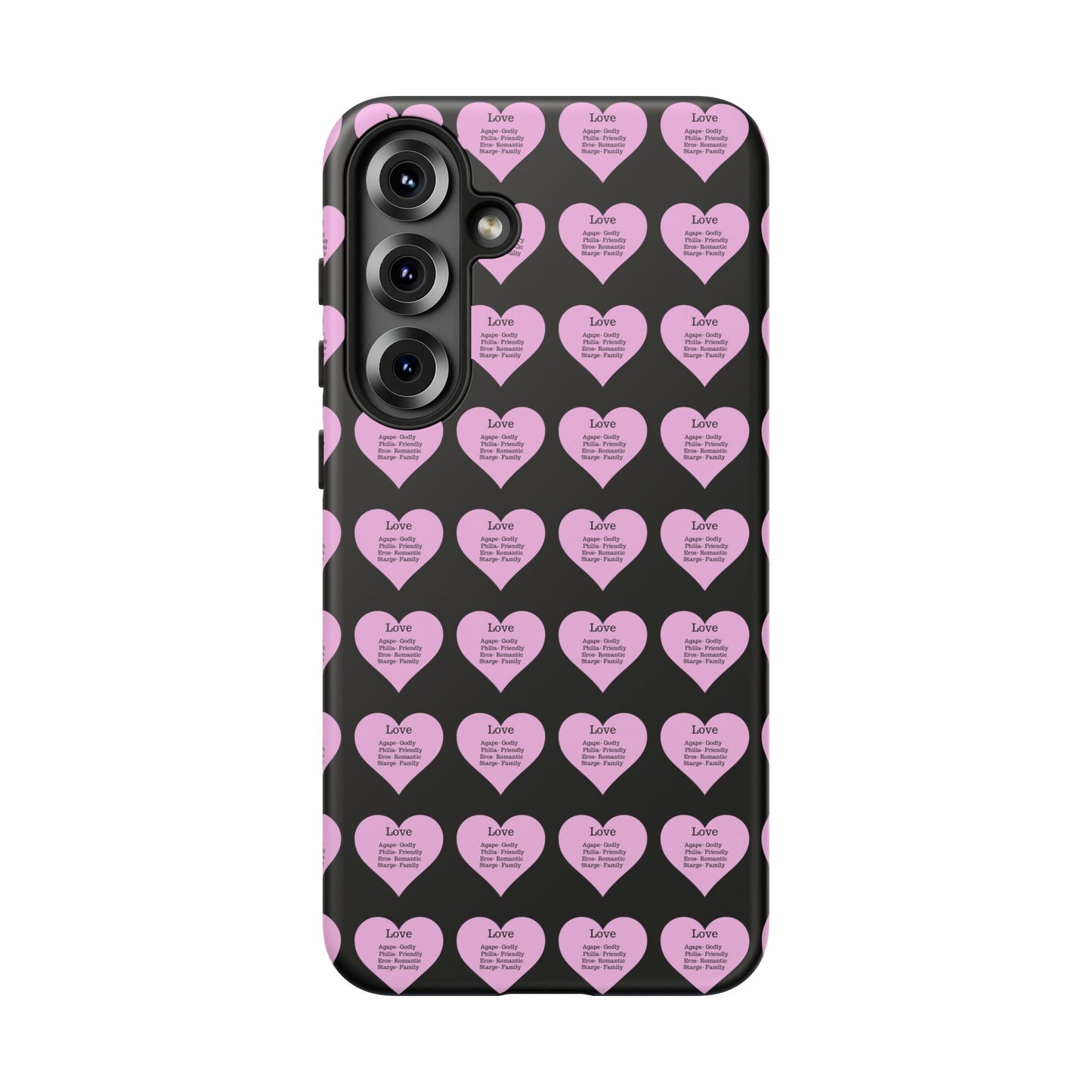 Hearts-A-Flutter Phone Case (Samsung)(Black)