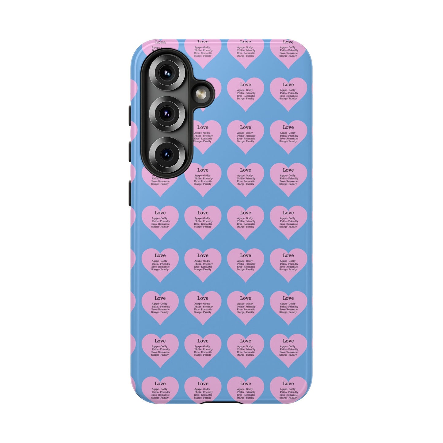 Hearts-A-Flutter Phone Case (Samsung)(Light blue)