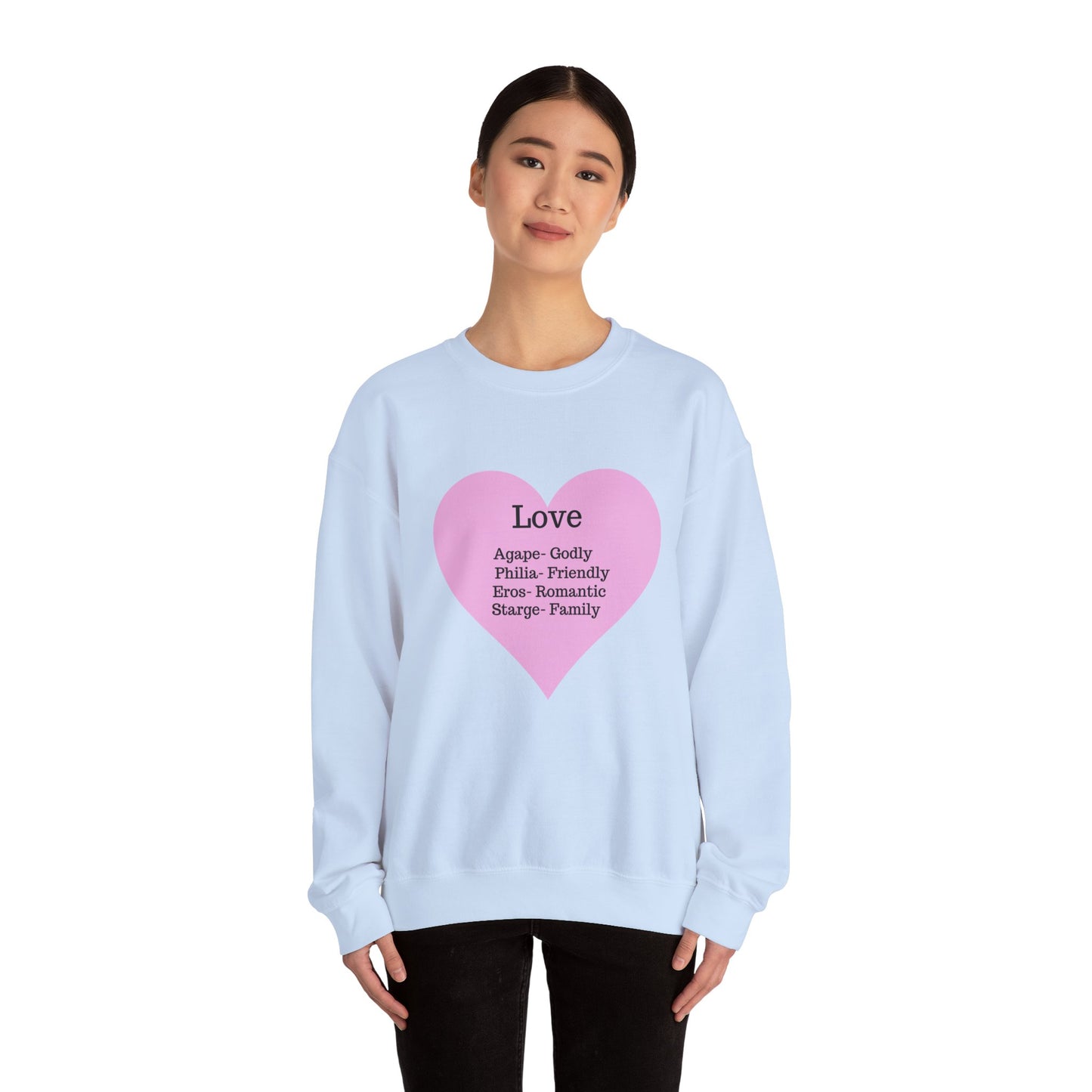 Types of Love Heart Unisex Sweatshirt