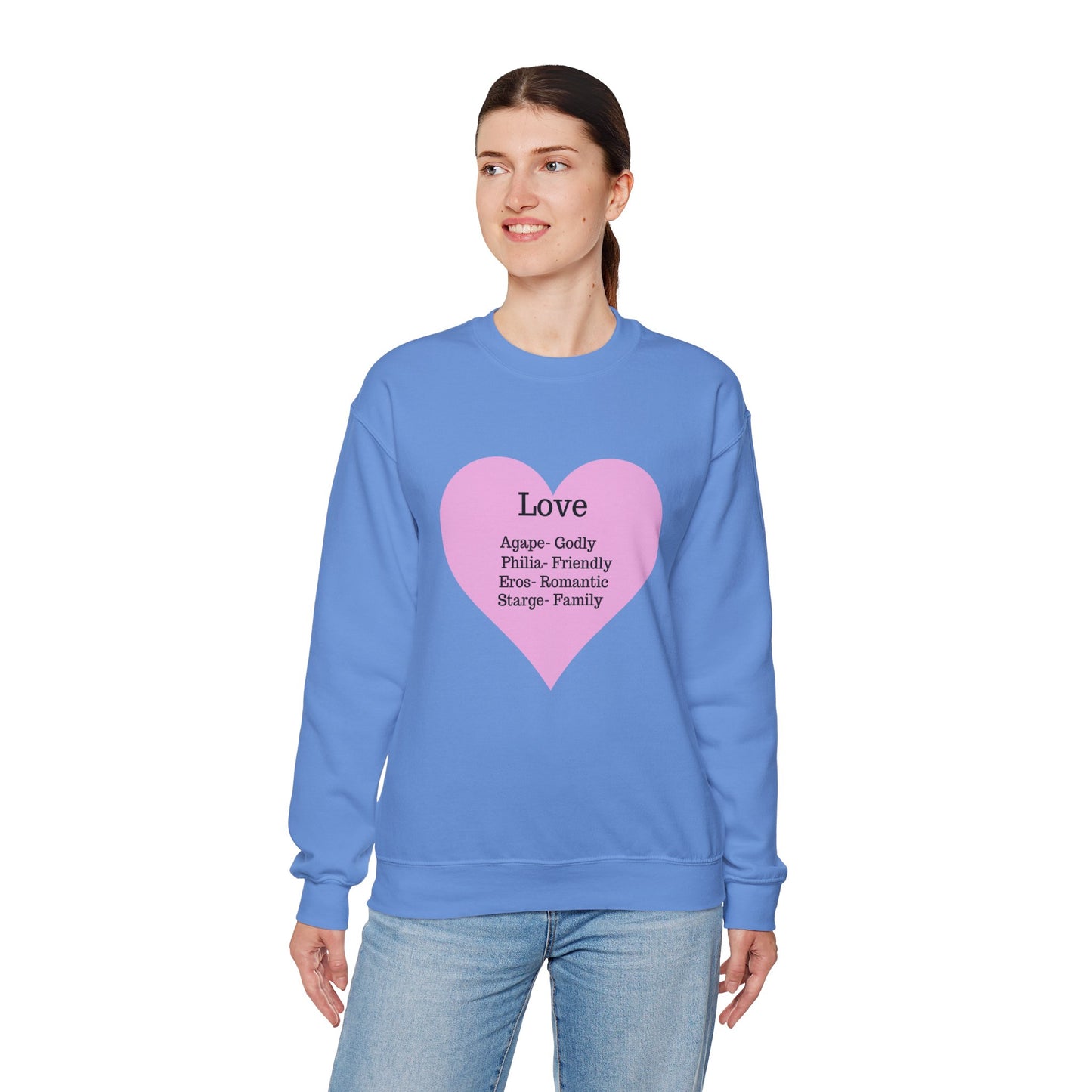 Types of Love Heart Unisex Sweatshirt