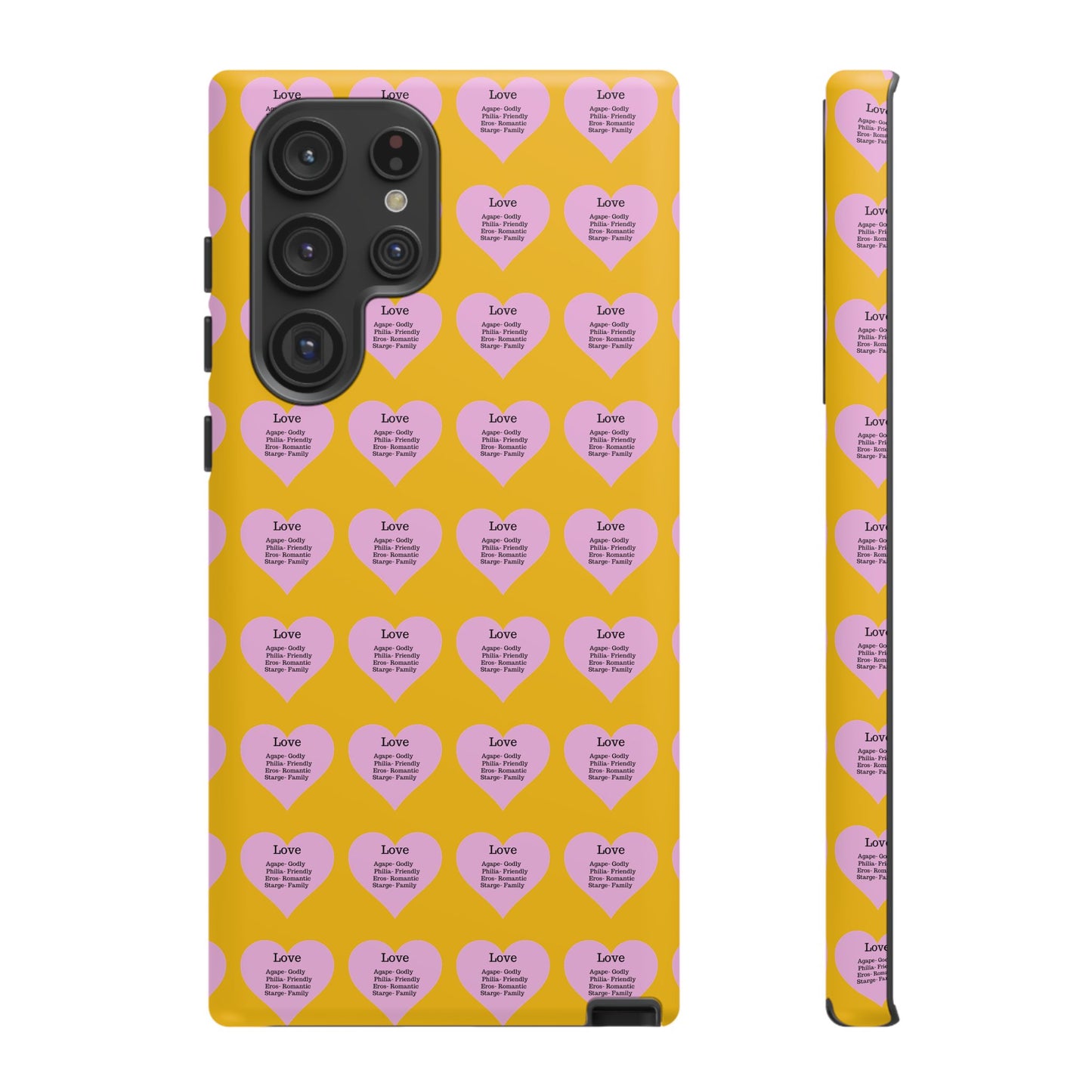 Hearts-A-Flutter Phone Case (Samsung)(Yellow)