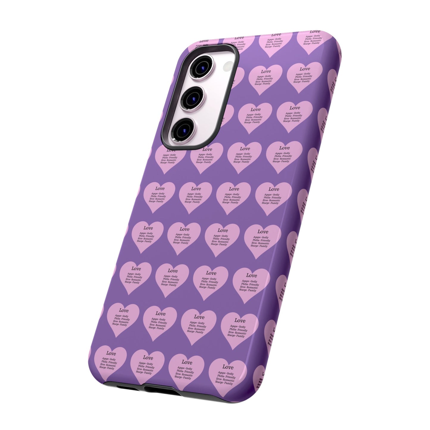 Hearts-A-Flutter Phone Case (Samsung)(Light purple)