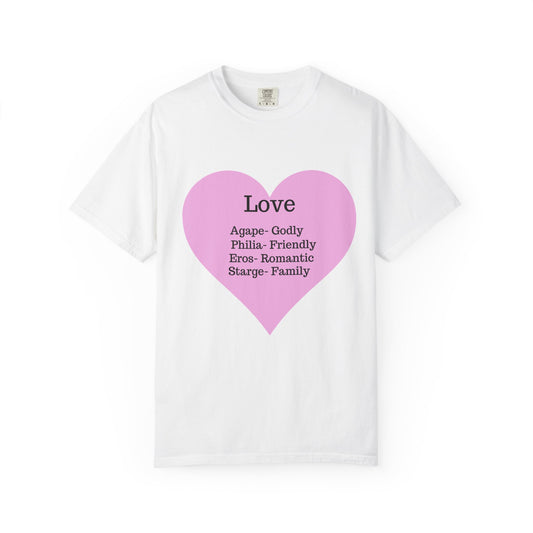 Love-Infused Unisex T-shirt: A Heartfelt Graphic Tee for All Occasions