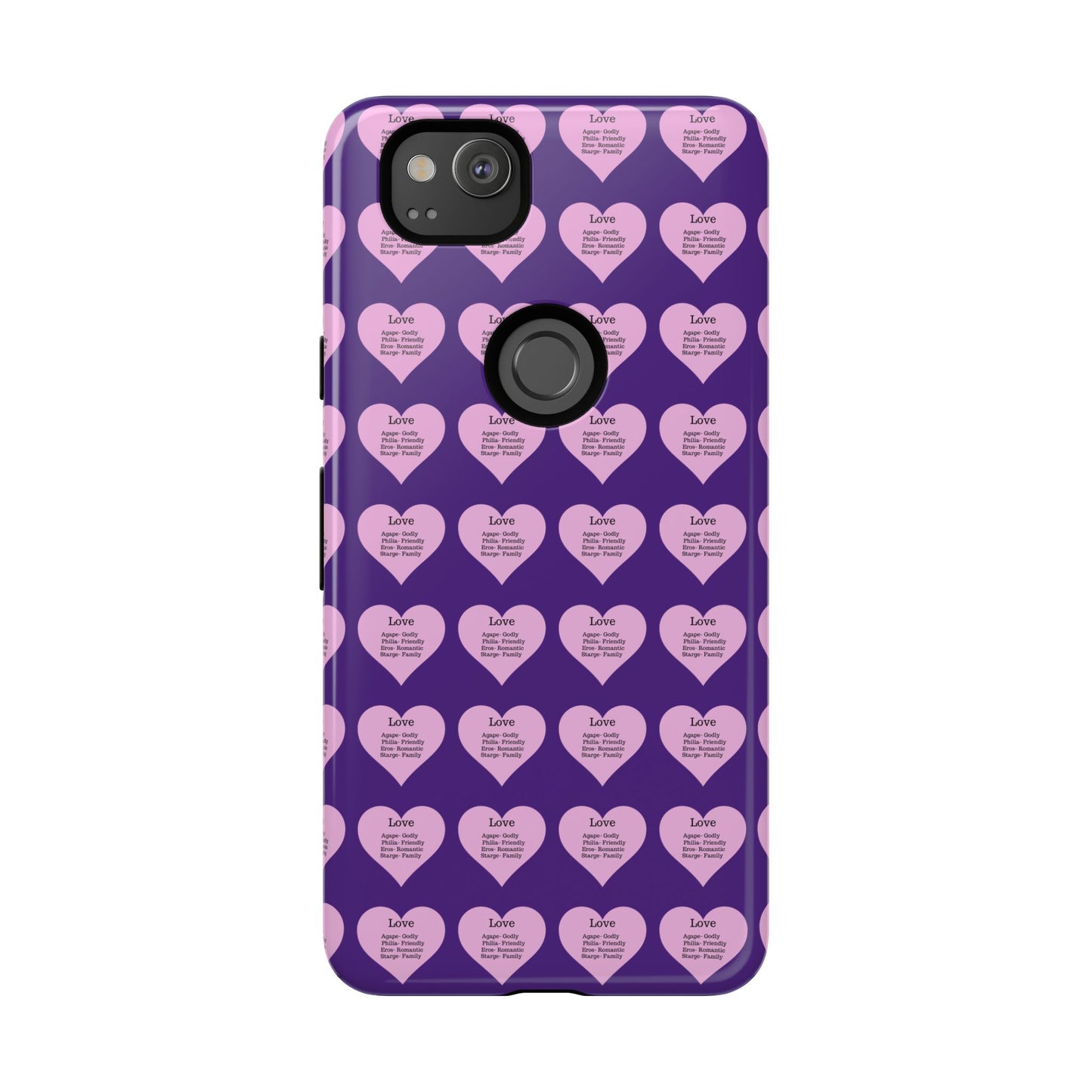 Hearts-A-Flutter Phone Case (iPhone, Google Pixel)(Purple)