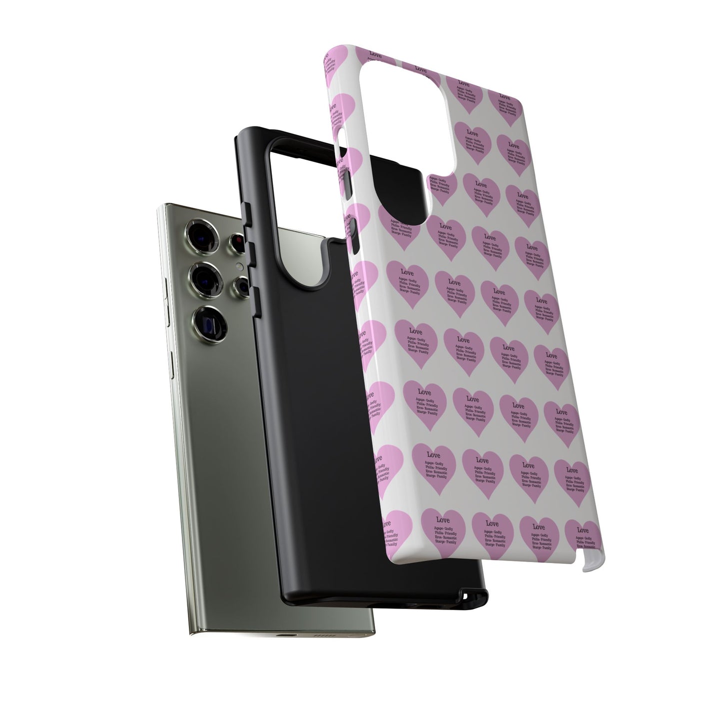 Hearts-A-Flutter Phone Case (Samsung)(White)
