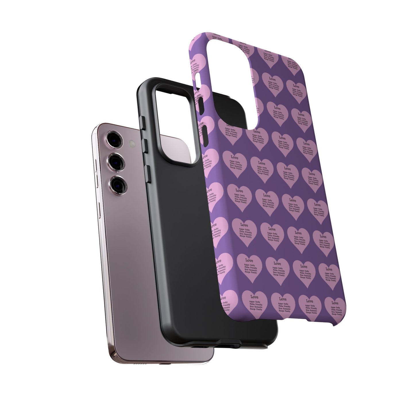 Hearts-A-Flutter Phone Case (Samsung)(Light purple)
