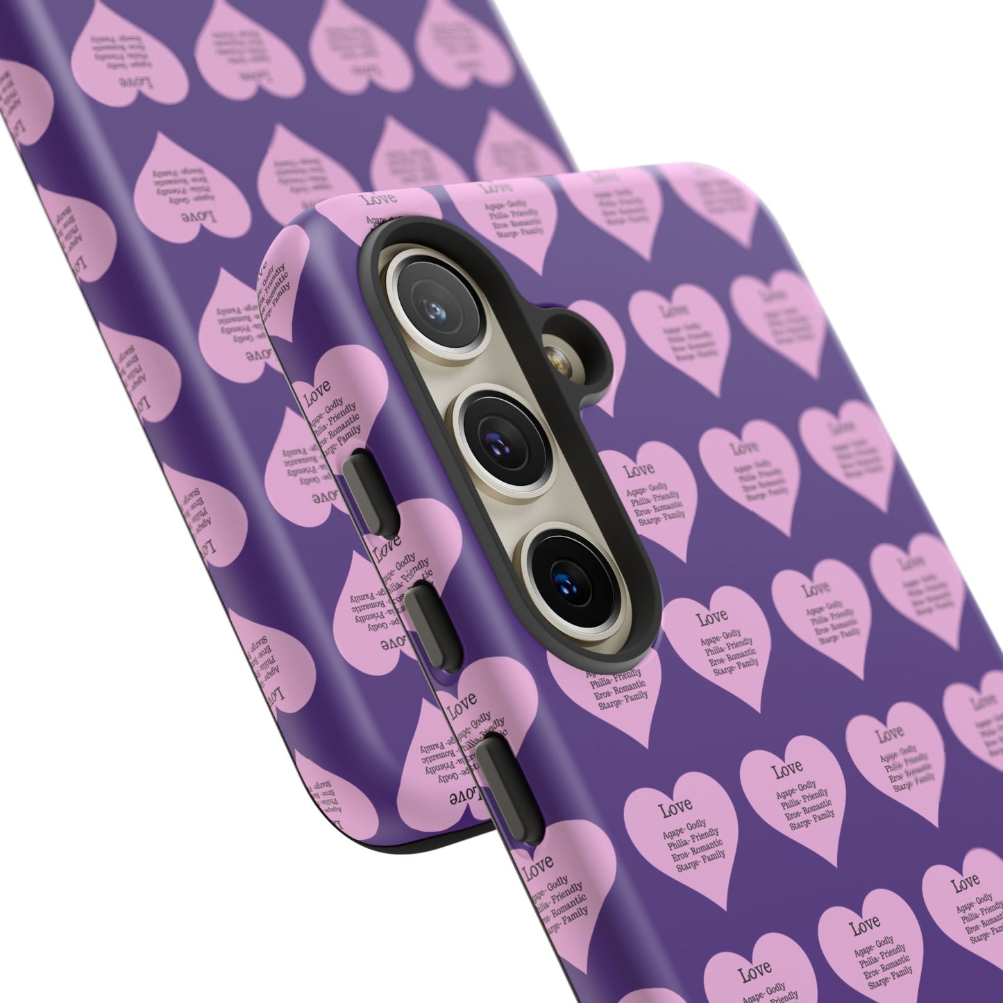 Hearts-A-Flutter Phone Case (Samsung)(Purple)