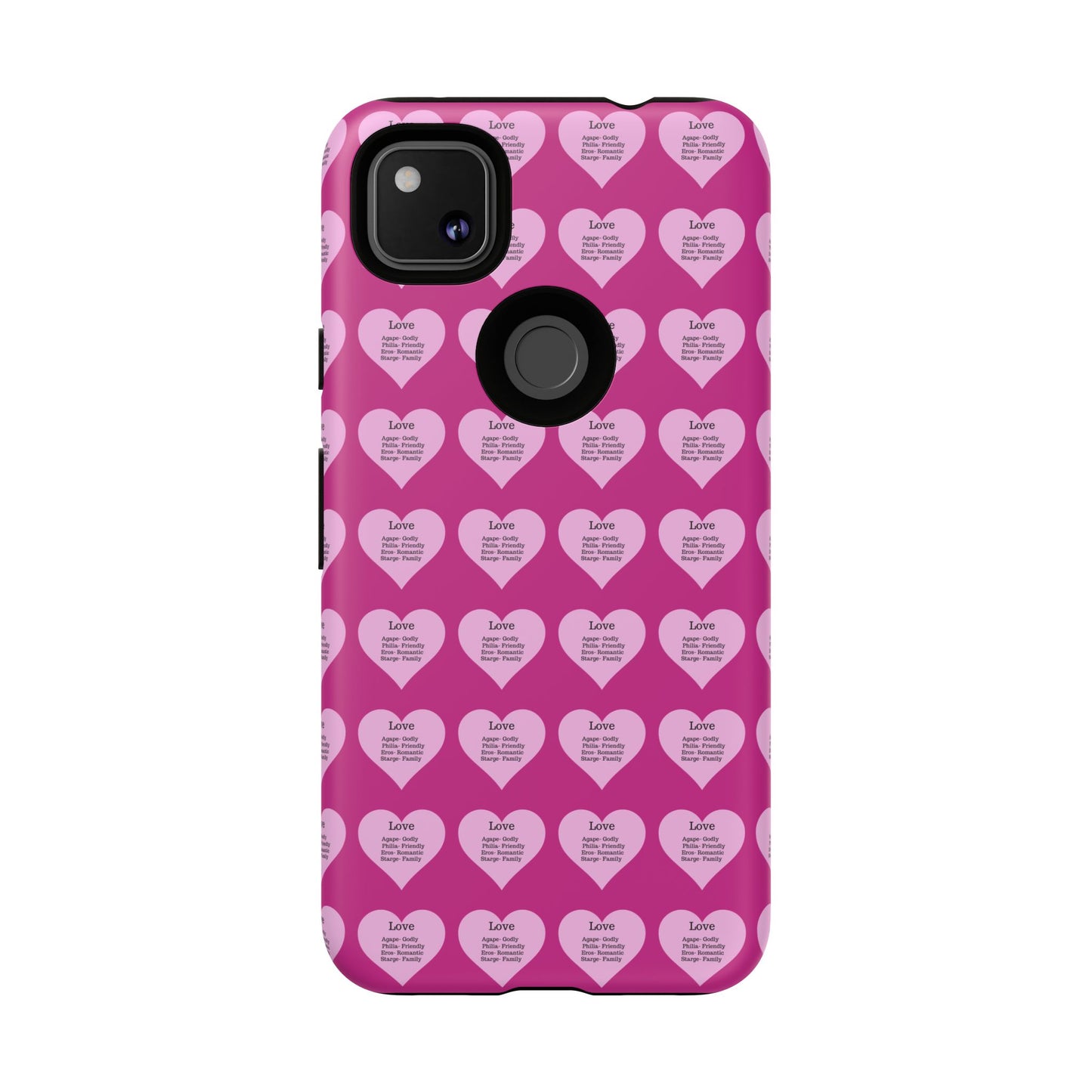 Hearts-A-Flutter Phone Case (iPhone, Google Pixel)(Pink)
