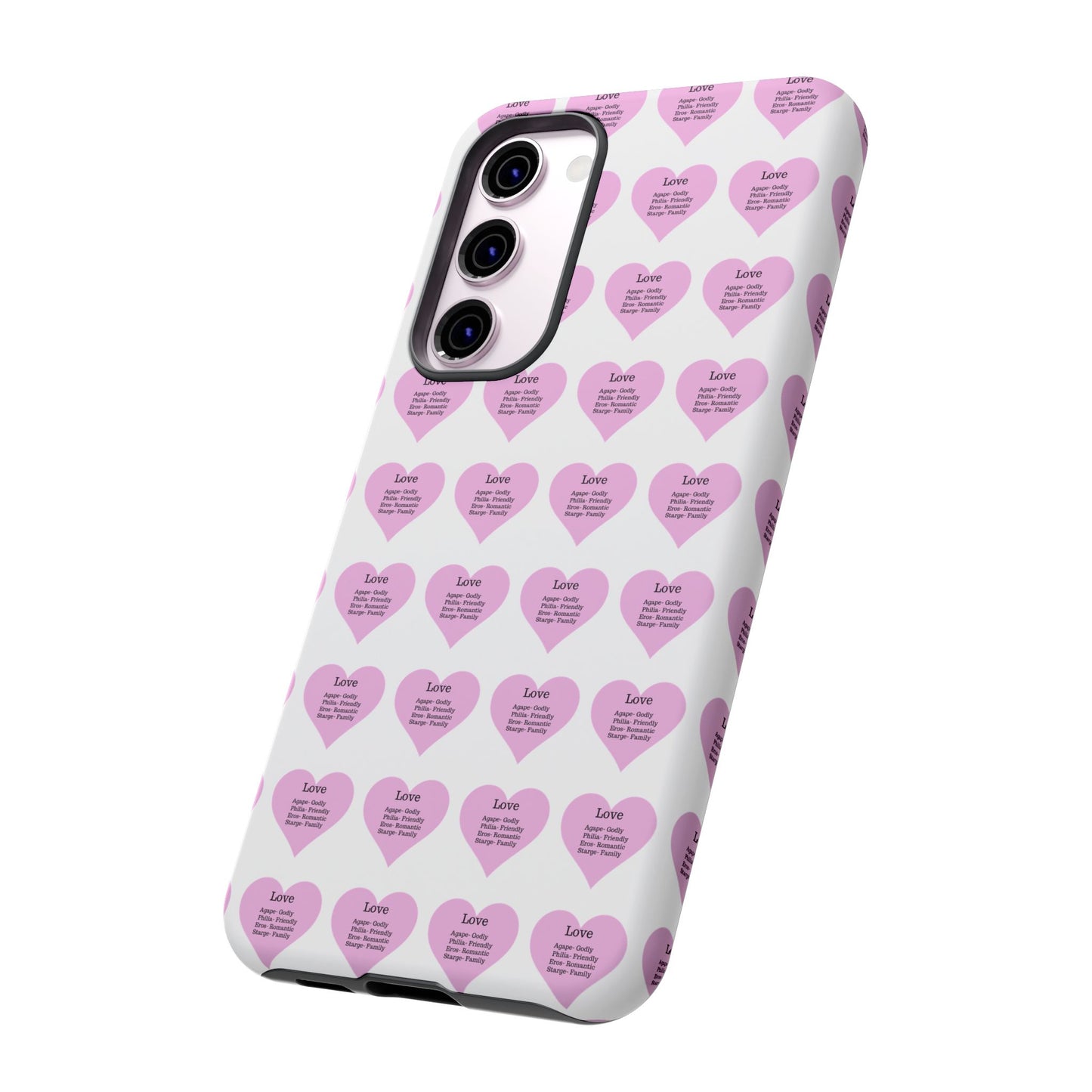 Hearts-A-Flutter Phone Case (Samsung)(White)