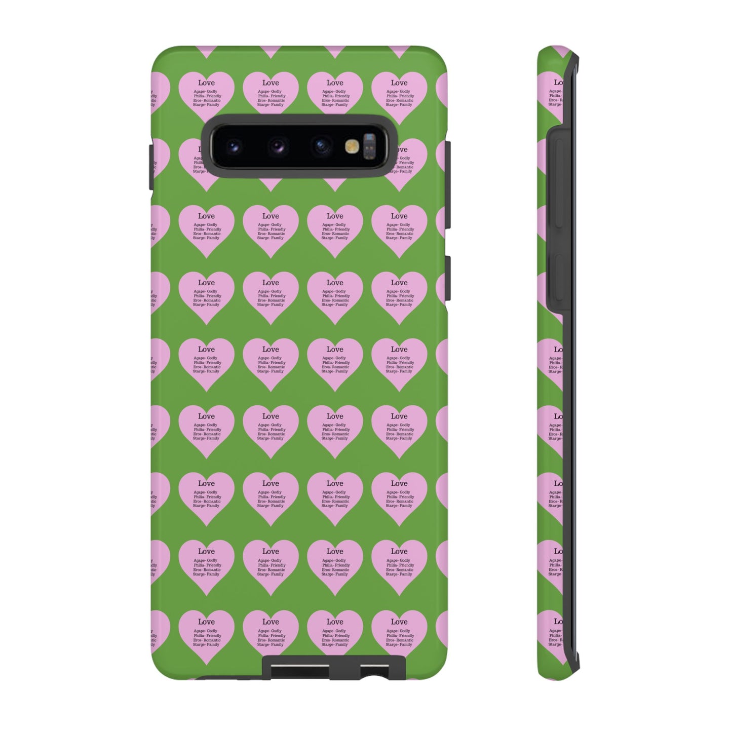 Hearts-A-Flutter Phone Case (Samsung)(Green)