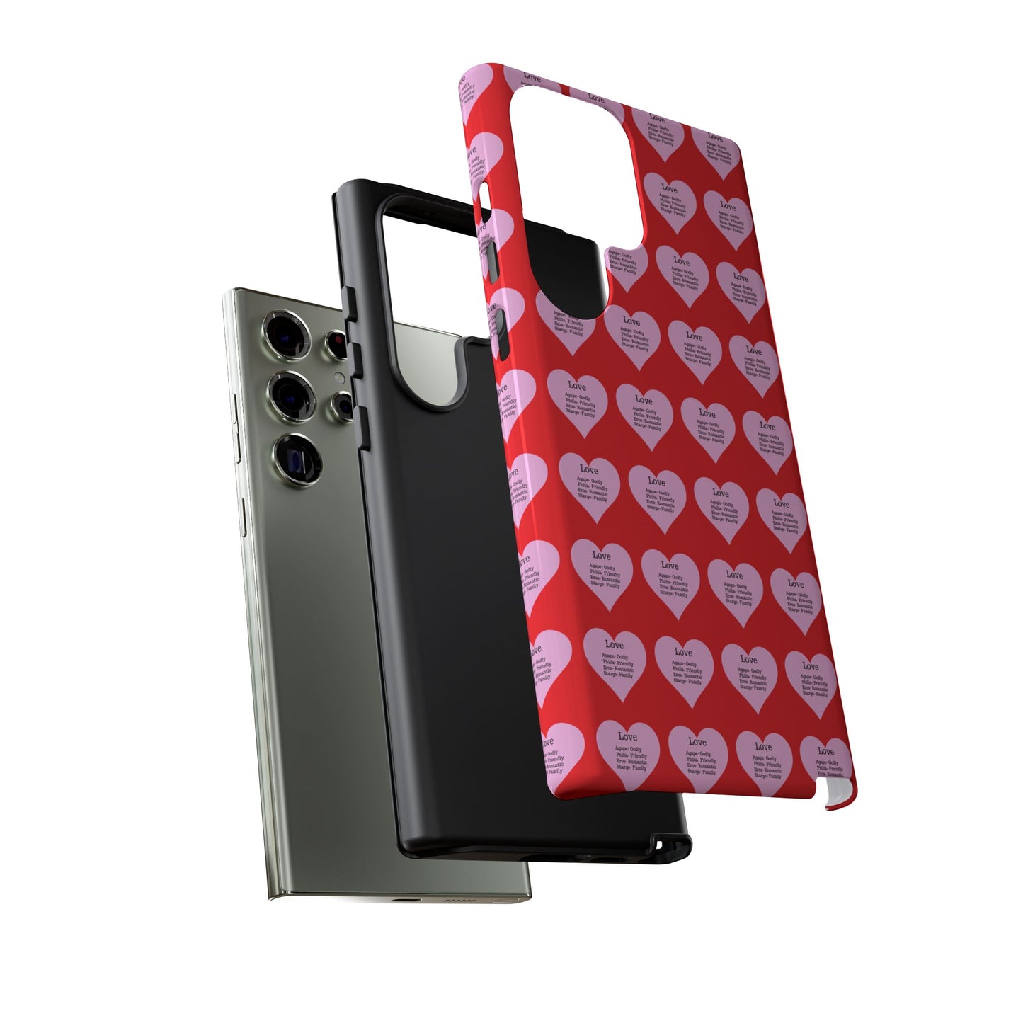 Hearts-A-Flutter Phone Case (Samsung)(Red)