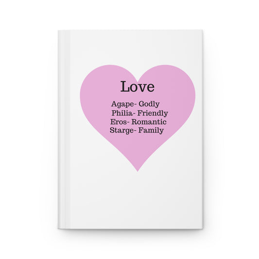 Charming Heart Hardcover Journal - Lined Pages (White)