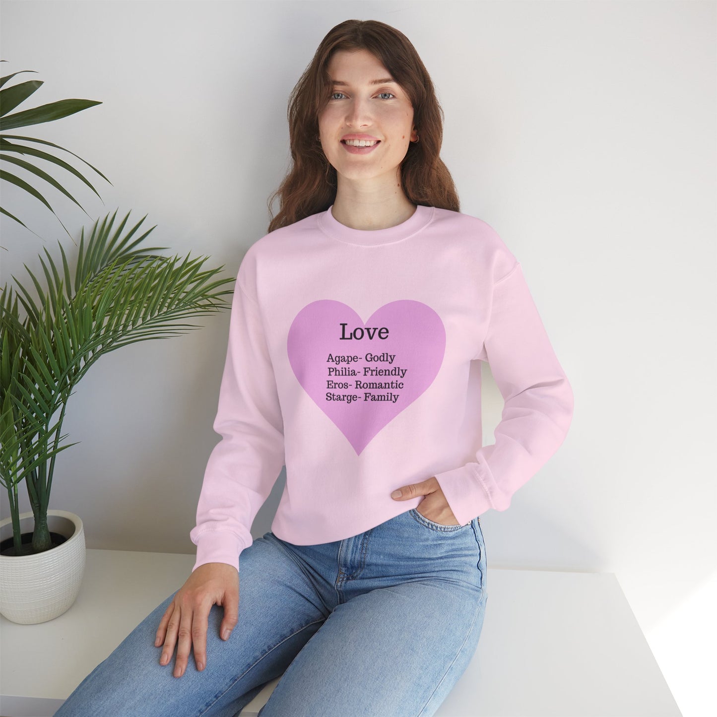 Types of Love Heart Unisex Sweatshirt