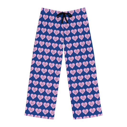 Men's All-Over Print Pajama Pants (Dark Blue)