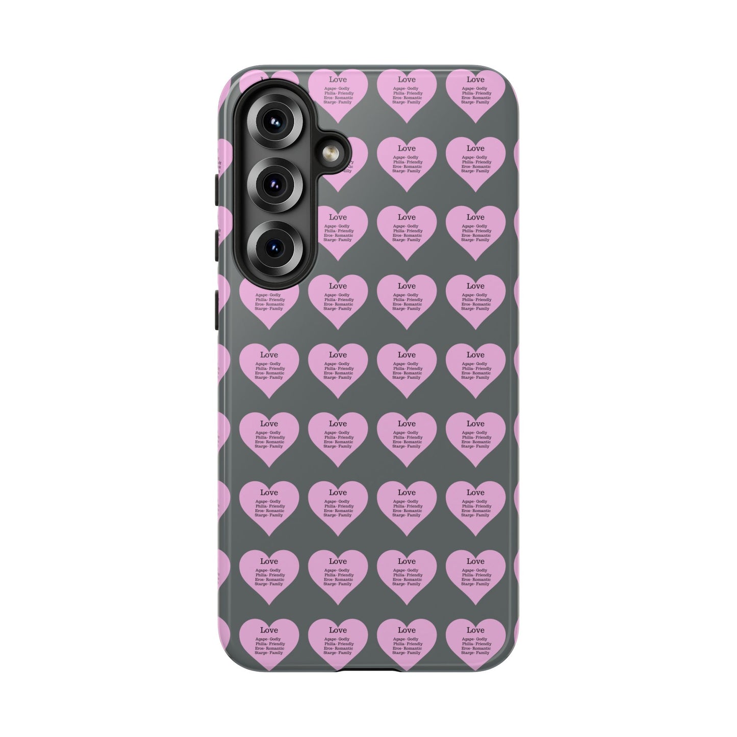Hearts-A-Flutter Phone Case (Samsung)(Dark grey)