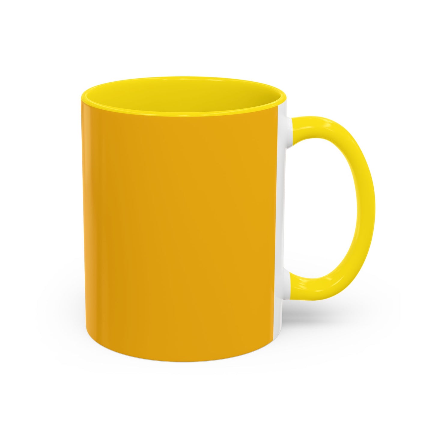 Charming Heart Accent Coffee Mug (Yellow)