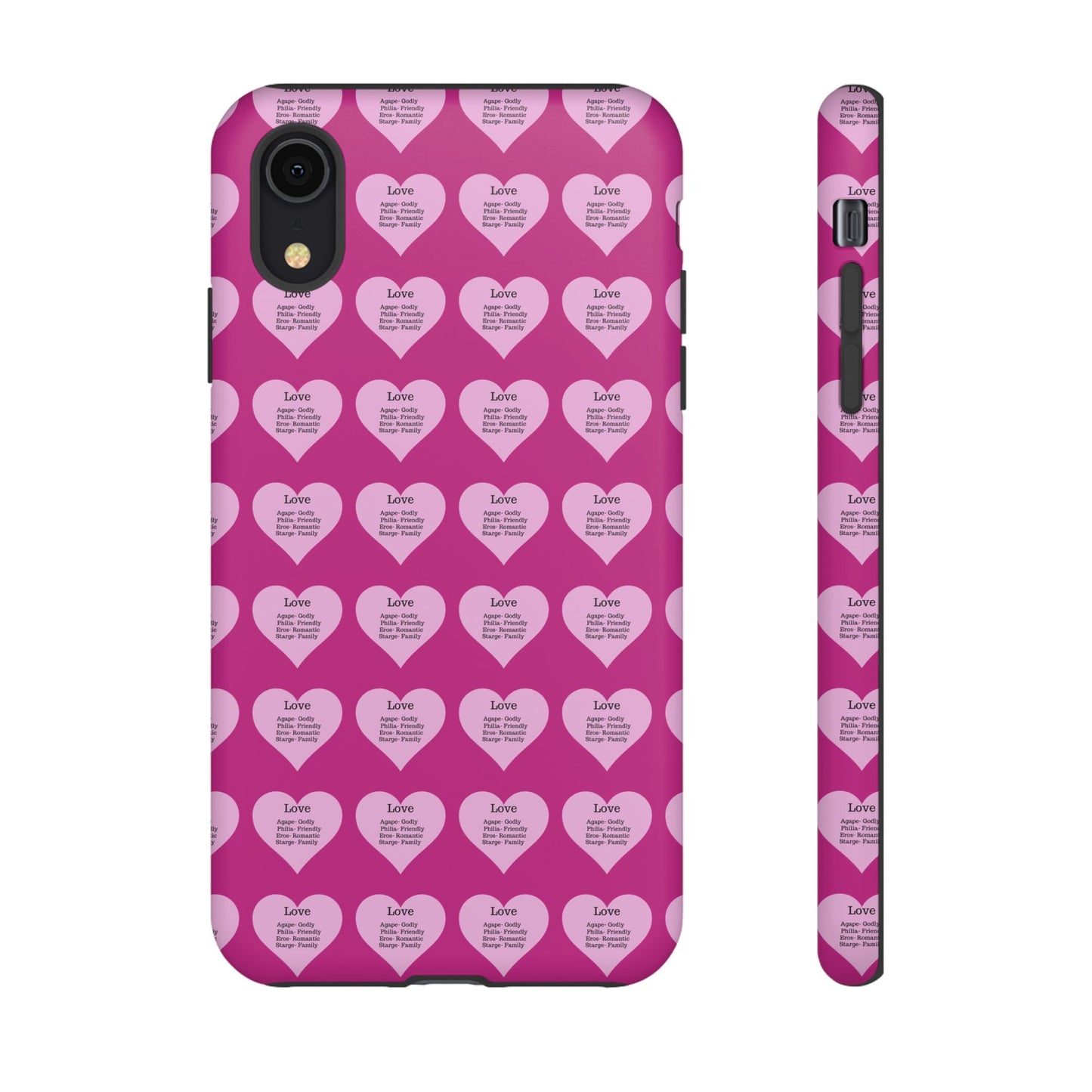 Hearts-A-Flutter Phone Case (iPhone, Google Pixel)(Pink)
