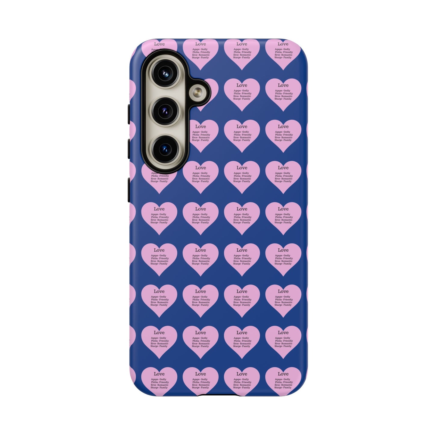 Hearts-A-Flutter Phone Case (Samsung)(Dark blue)