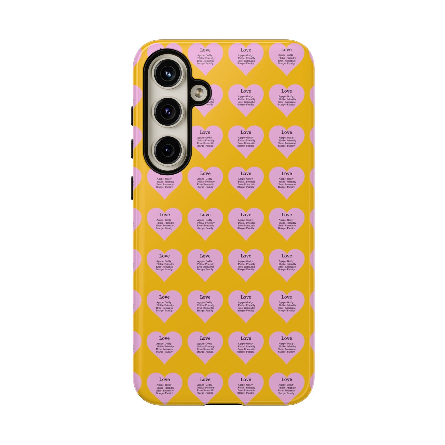 Hearts-A-Flutter Phone Case (Samsung)(Yellow)