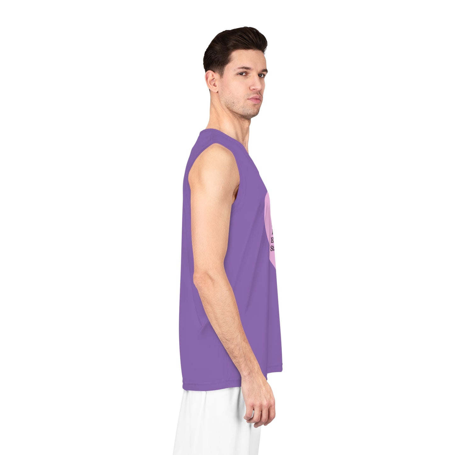 Love Heart Basketball Jersey (Light Purple)
