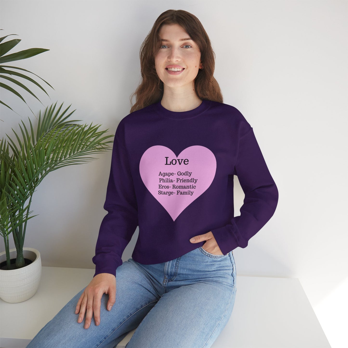 Types of Love Heart Unisex Sweatshirt