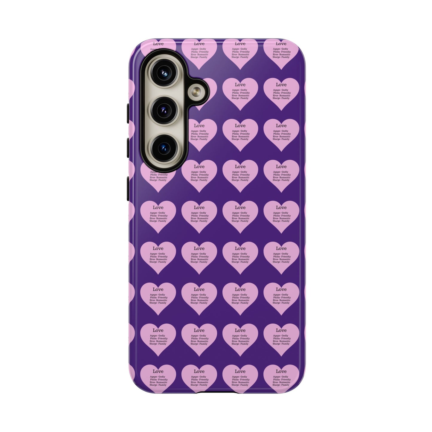 Hearts-A-Flutter Phone Case (Samsung)(Purple)