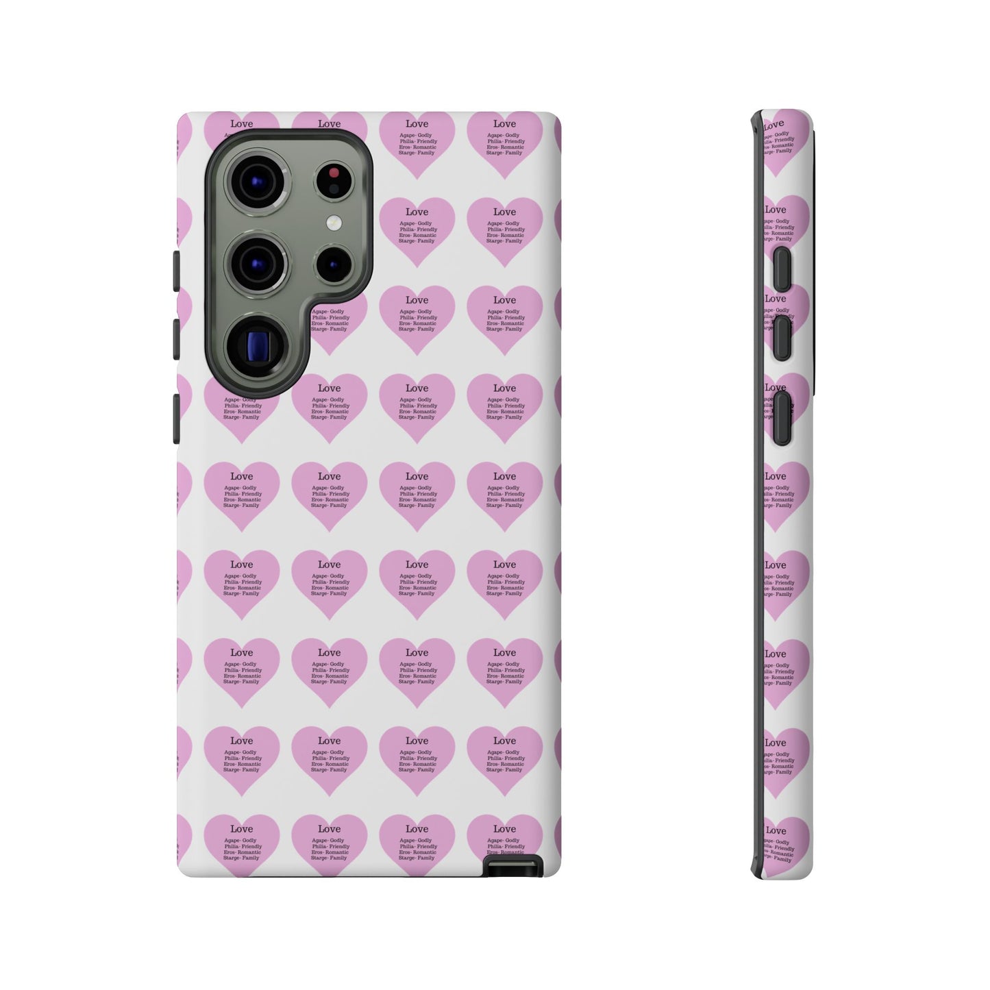 Hearts-A-Flutter Phone Case (Samsung)(White)