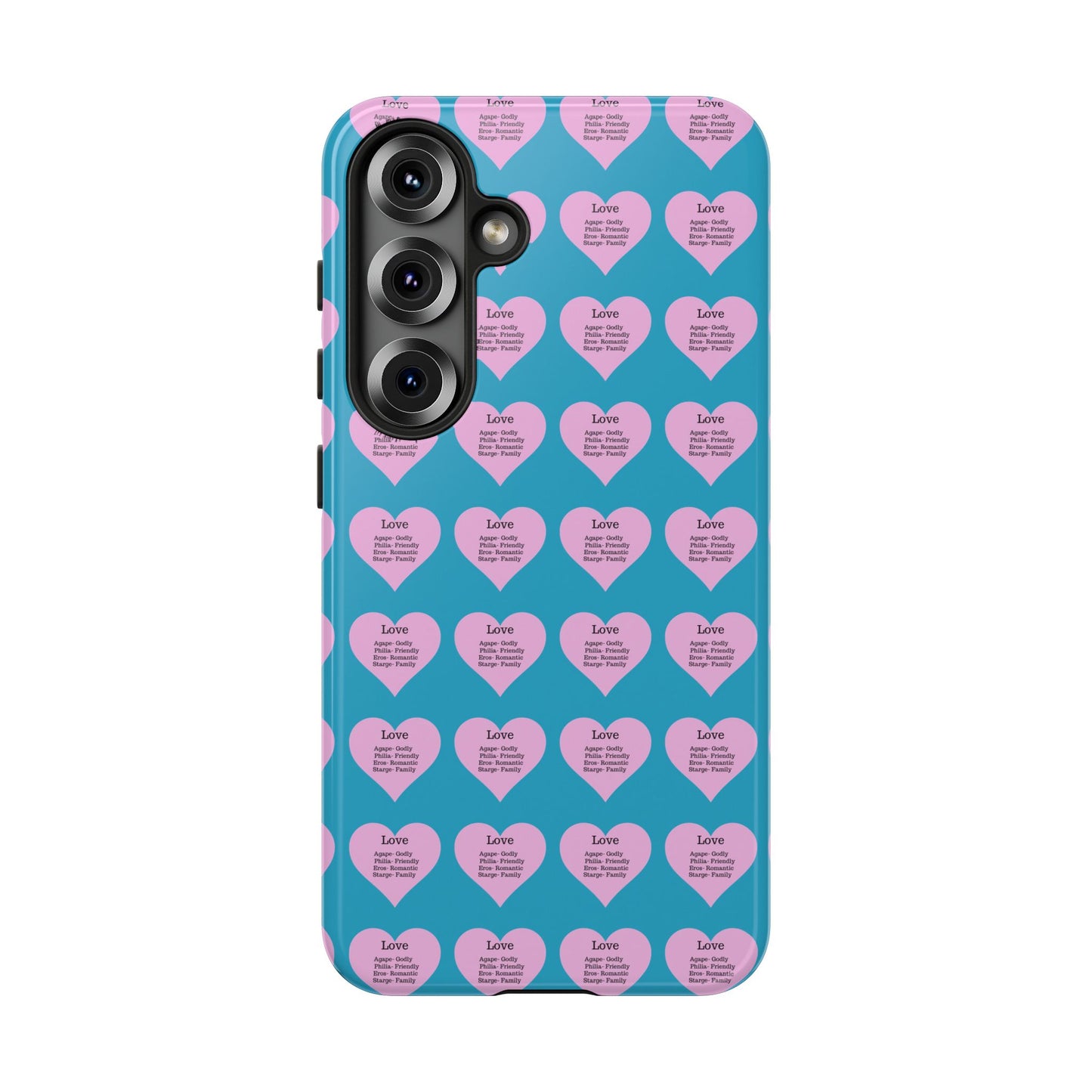 Hearts-A-Flutter Phone Case (Samsung)(Turquoise)