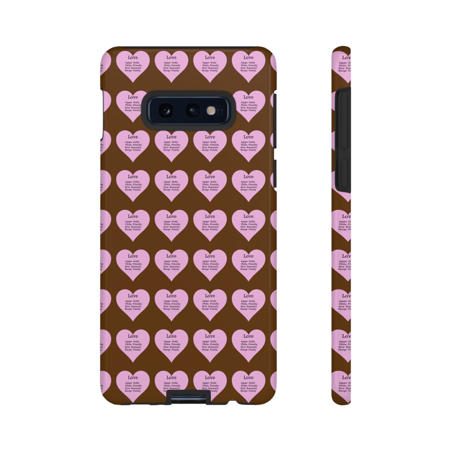 Hearts-A-Flutter Phone Case (Samsung)(Brown)