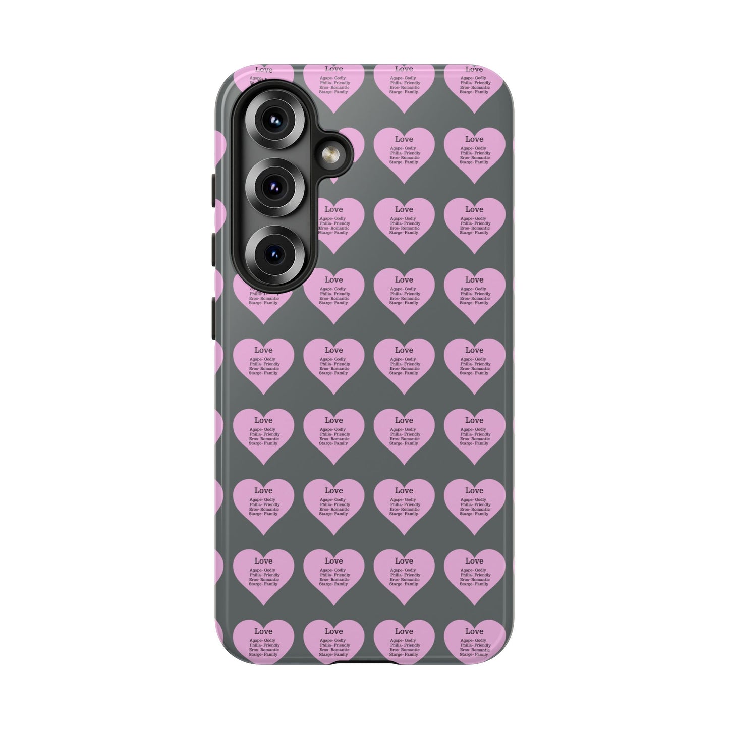 Hearts-A-Flutter Phone Case (Samsung)(Dark grey)