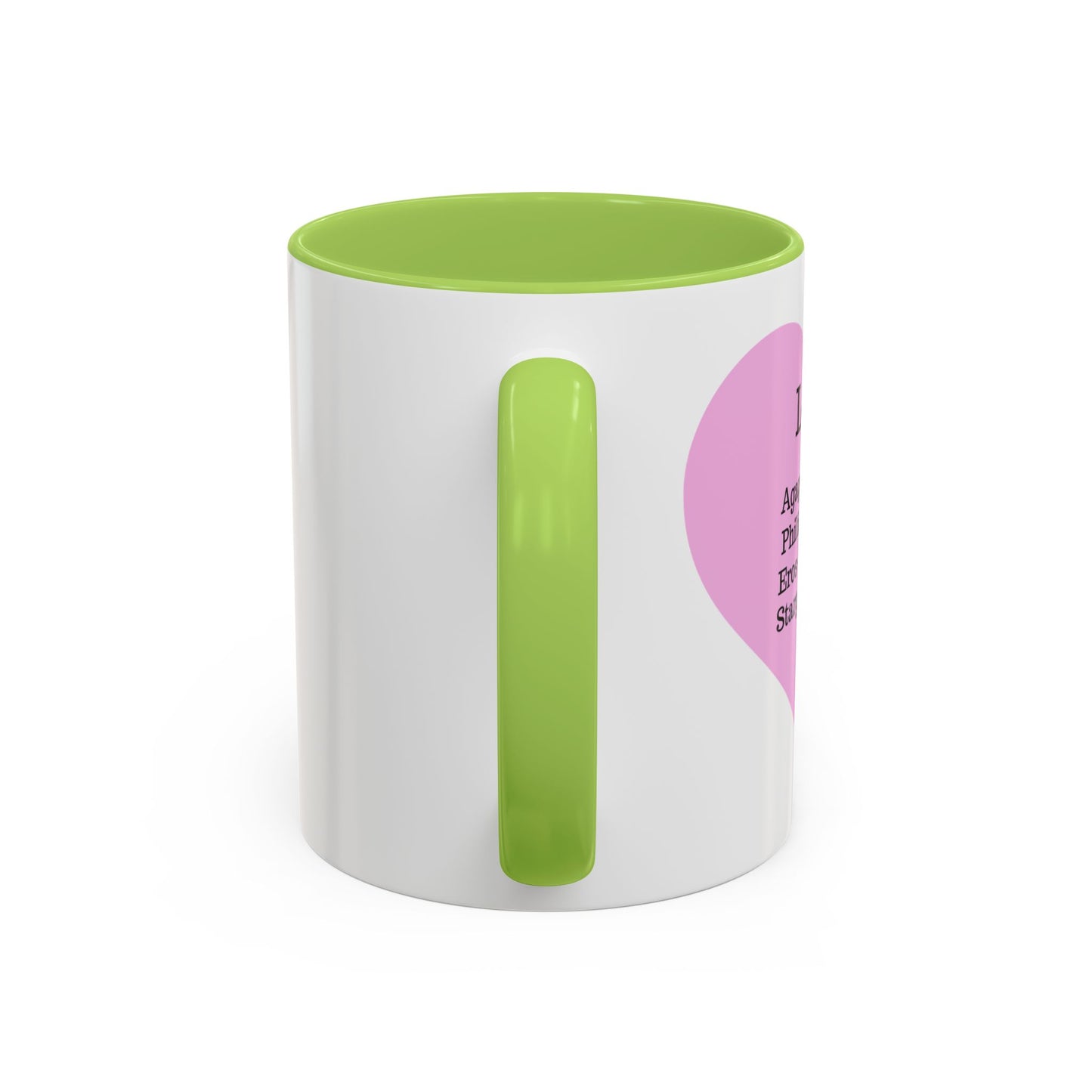 Charming Heart Accent Coffee Mug (White)