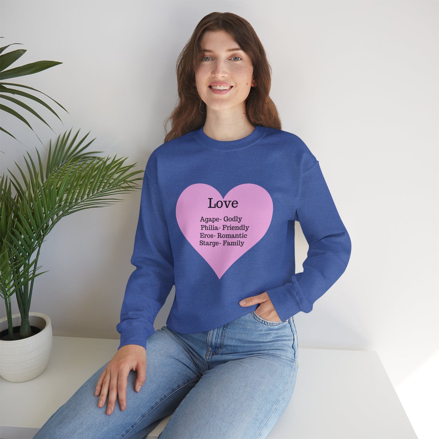 Types of Love Heart Unisex Sweatshirt