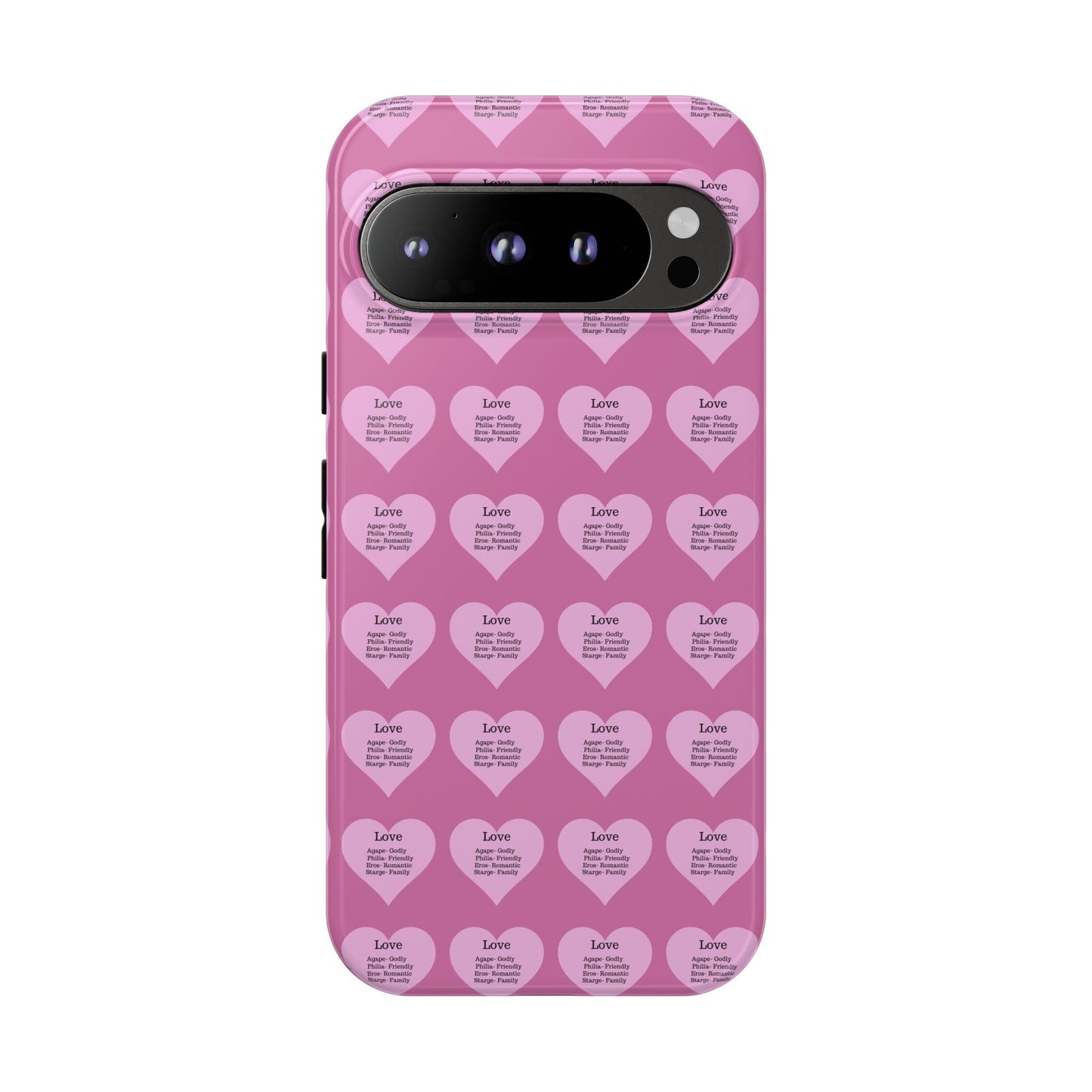 Hearts-A-Flutter Phone Case (iPhone, Google Pixel)(Light pink)