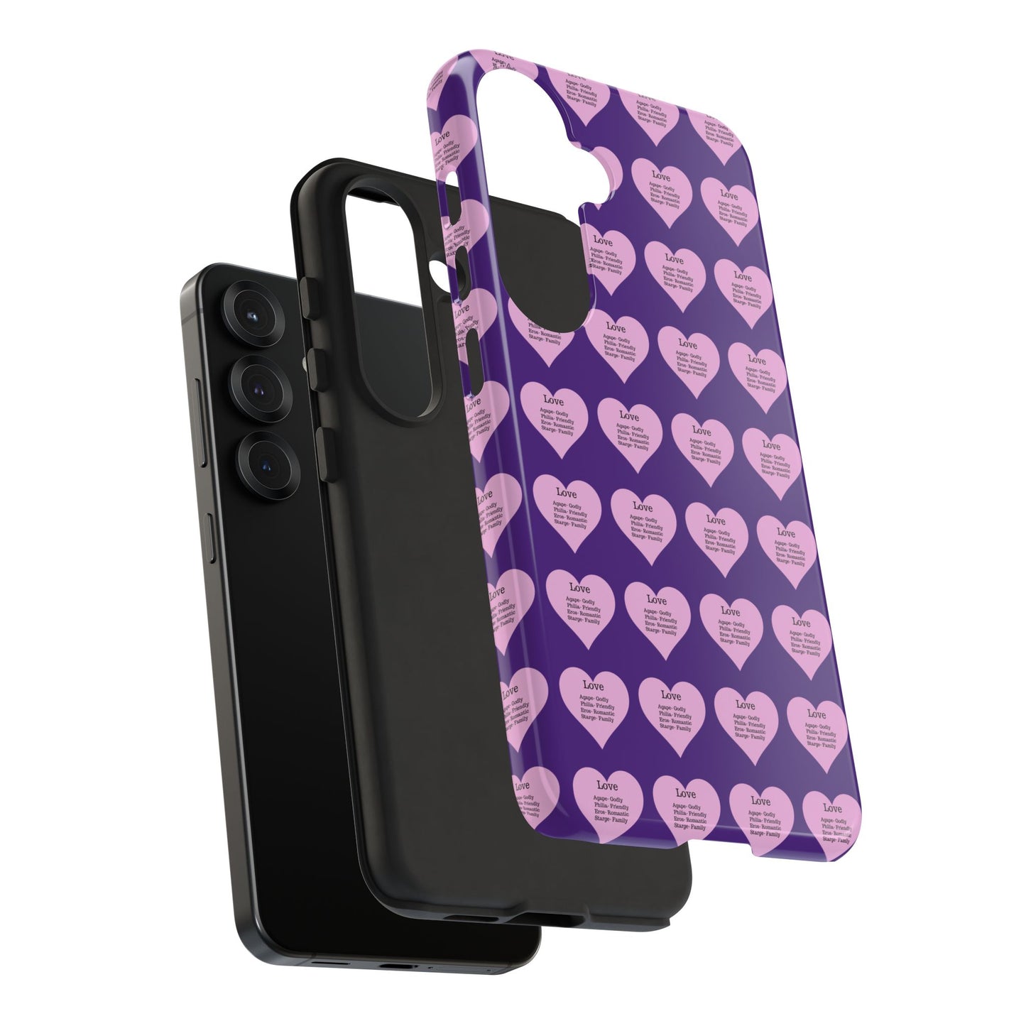 Hearts-A-Flutter Phone Case (Samsung)(Purple)