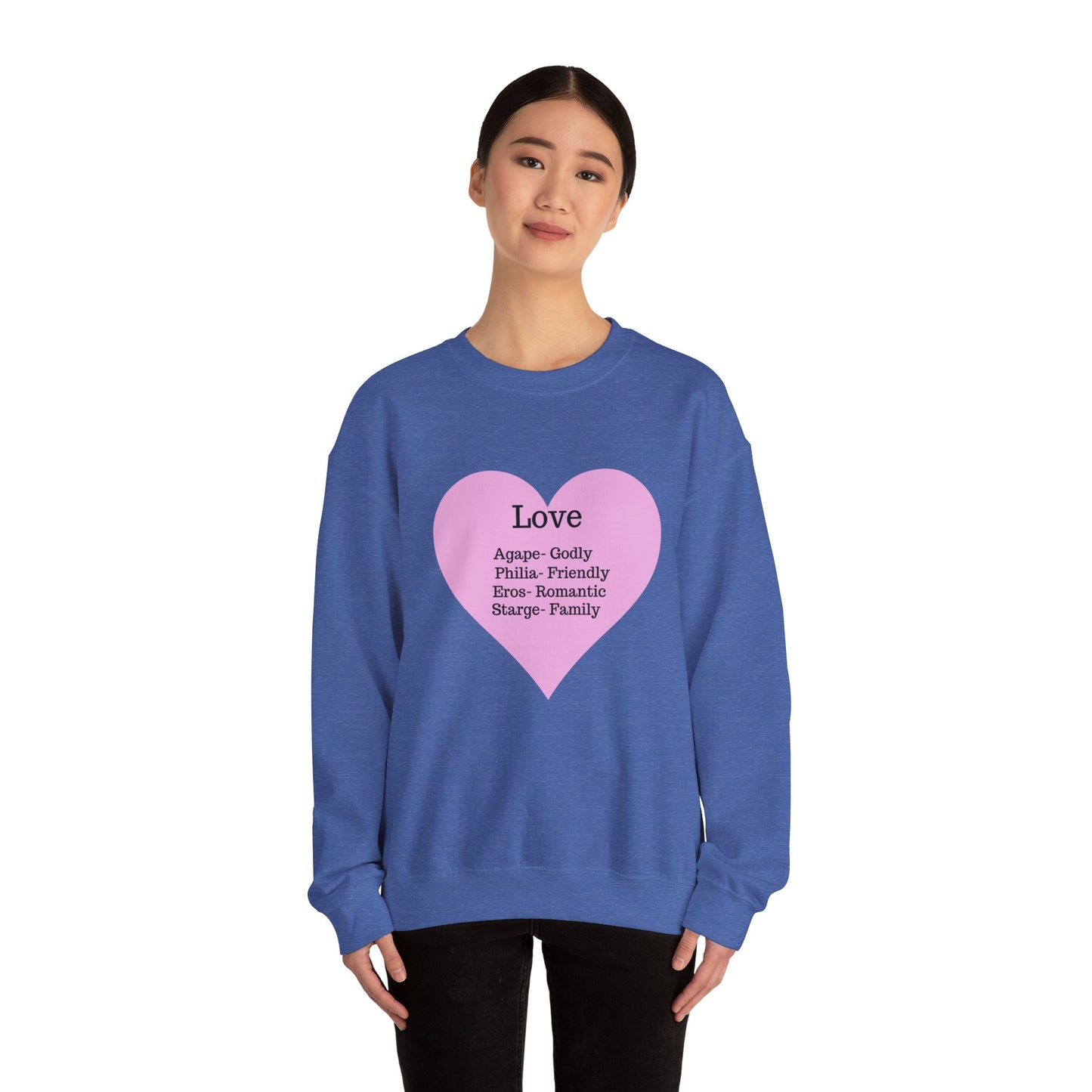 Types of Love Heart Unisex Sweatshirt