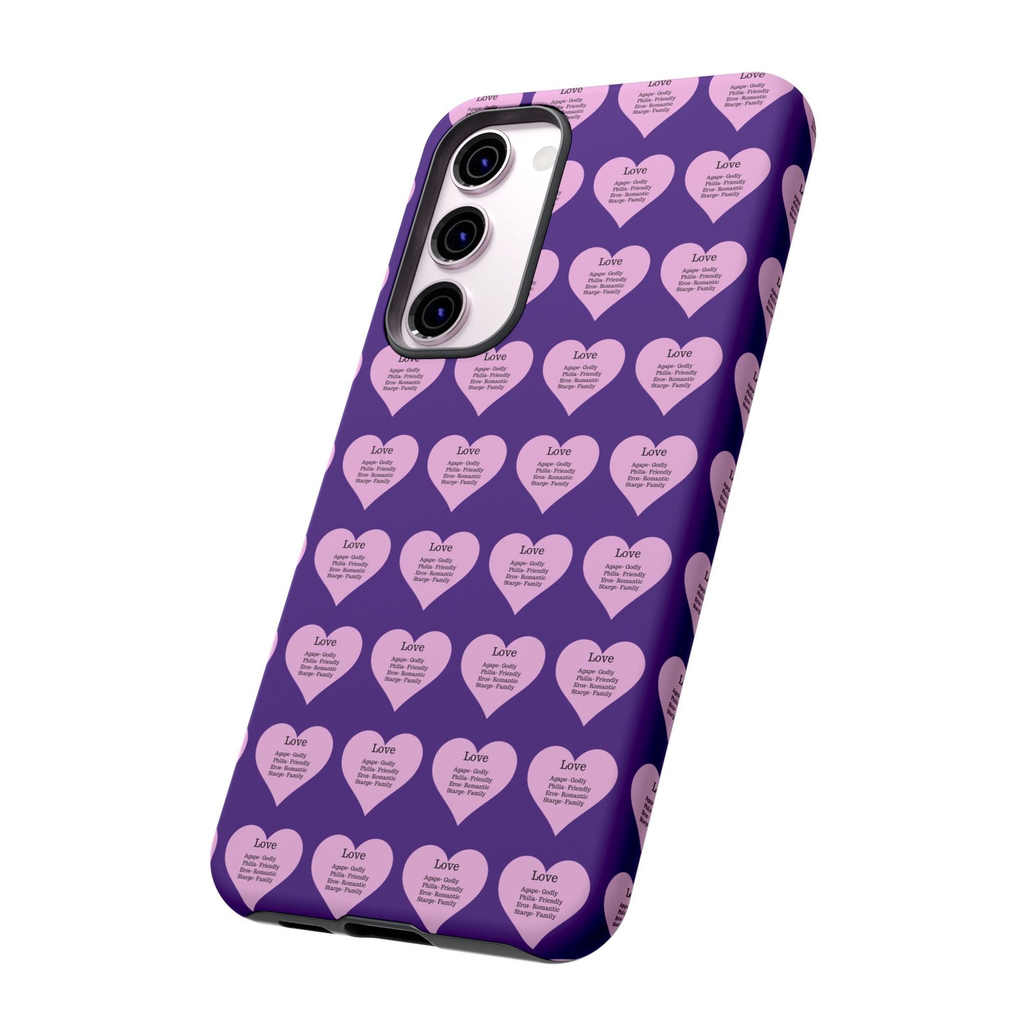 Hearts-A-Flutter Phone Case (Samsung)(Purple)
