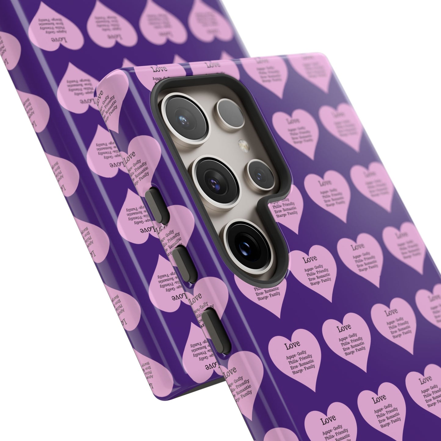 Hearts-A-Flutter Phone Case (Samsung)(Purple)