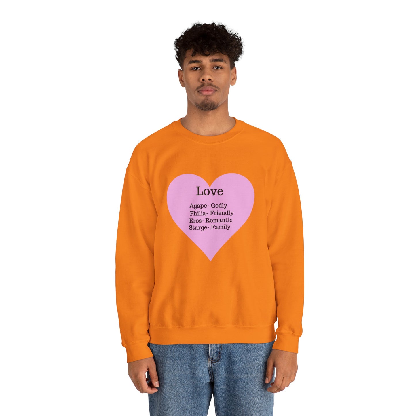 Types of Love Heart Unisex Sweatshirt