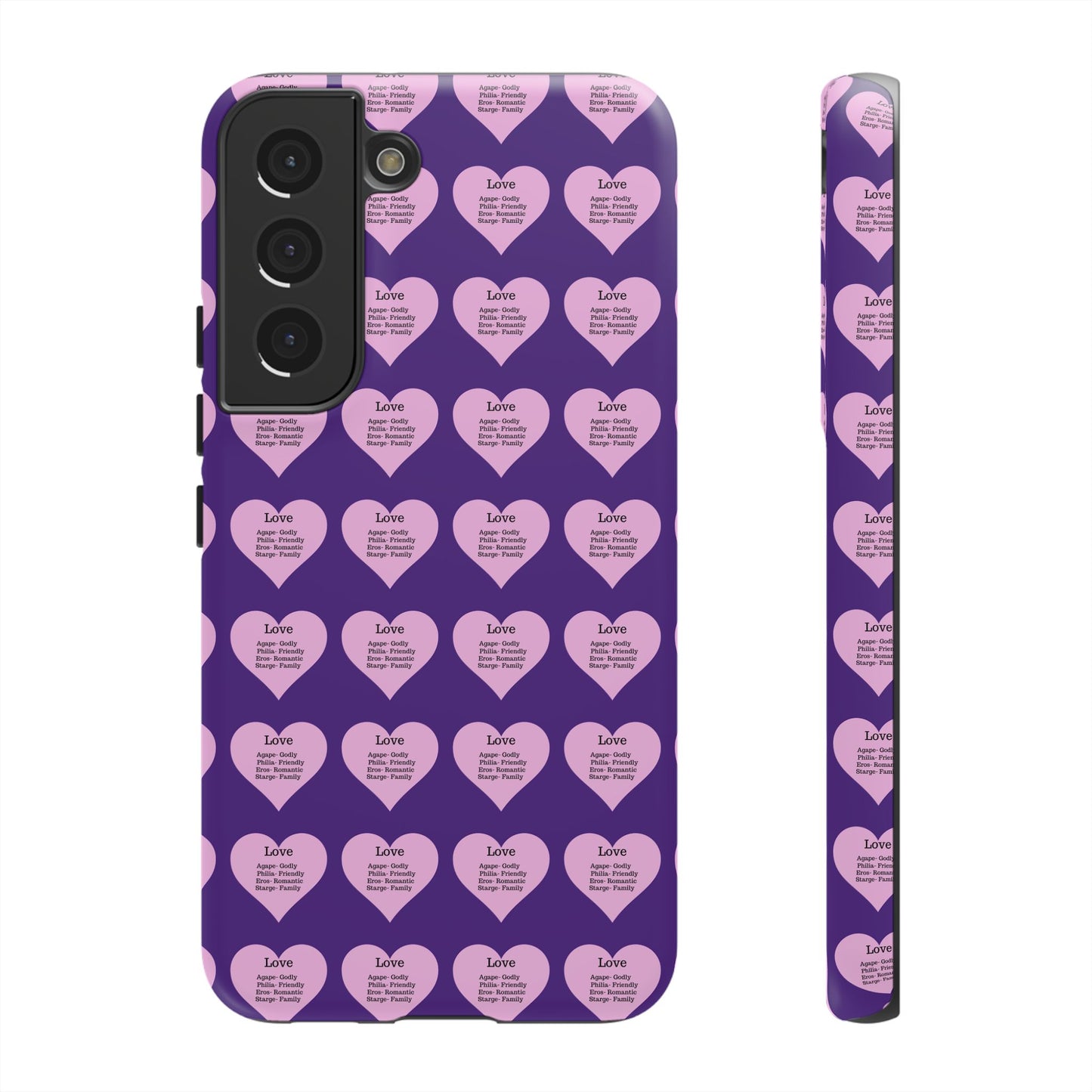 Hearts-A-Flutter Phone Case (Samsung)(Purple)
