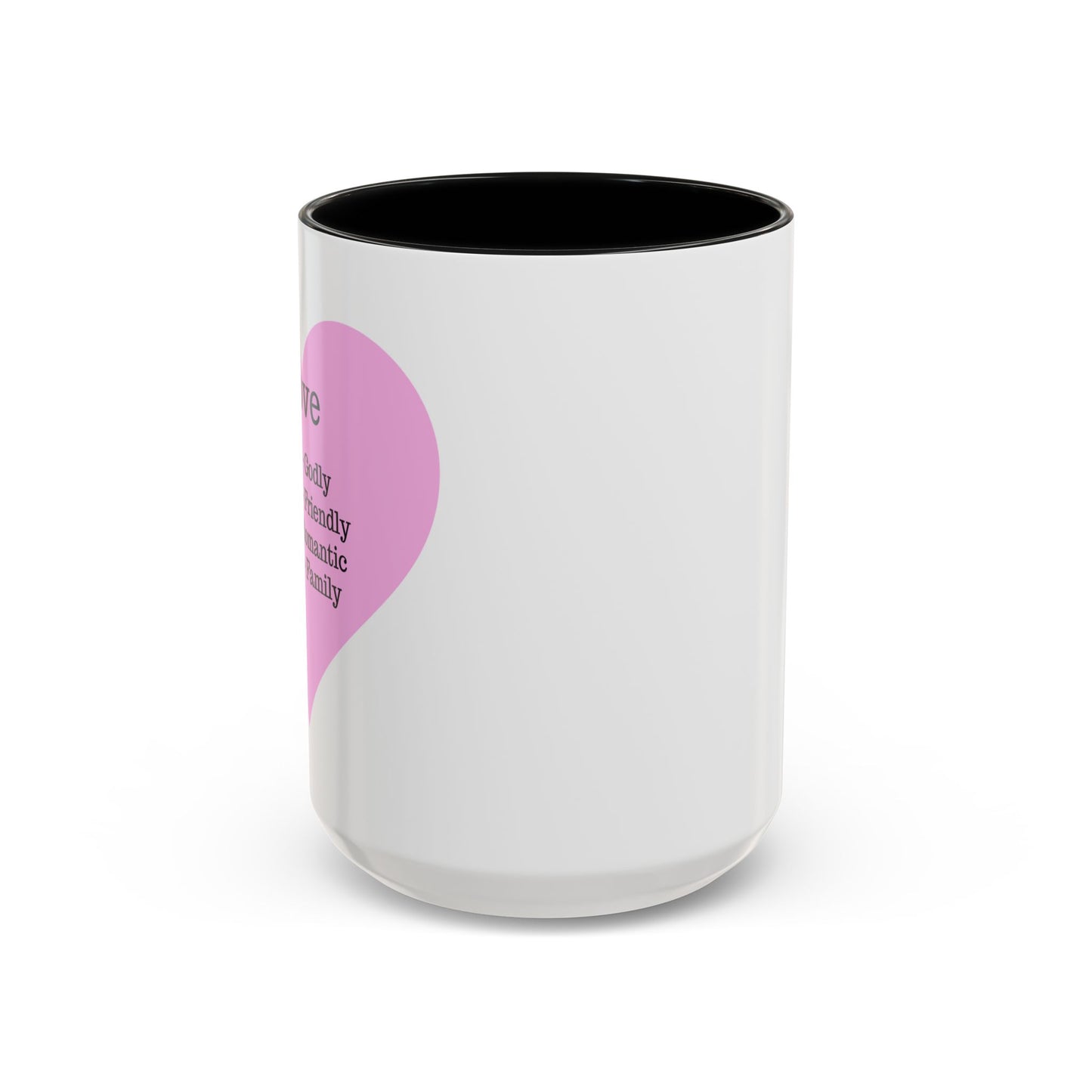 Charming Heart Accent Coffee Mug (White)