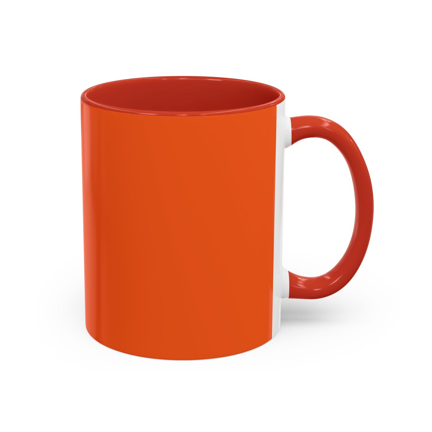 Charming Heart Accent Coffee Mug (Orange)