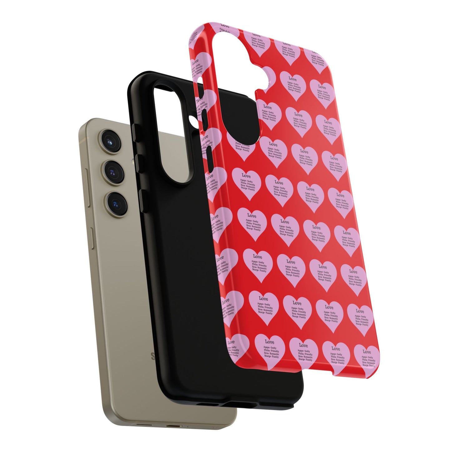 Hearts-A-Flutter Phone Case (Samsung)(Red)