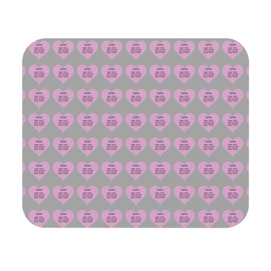 The Four Loves Mouse Pad Pattern Look (Light grey)