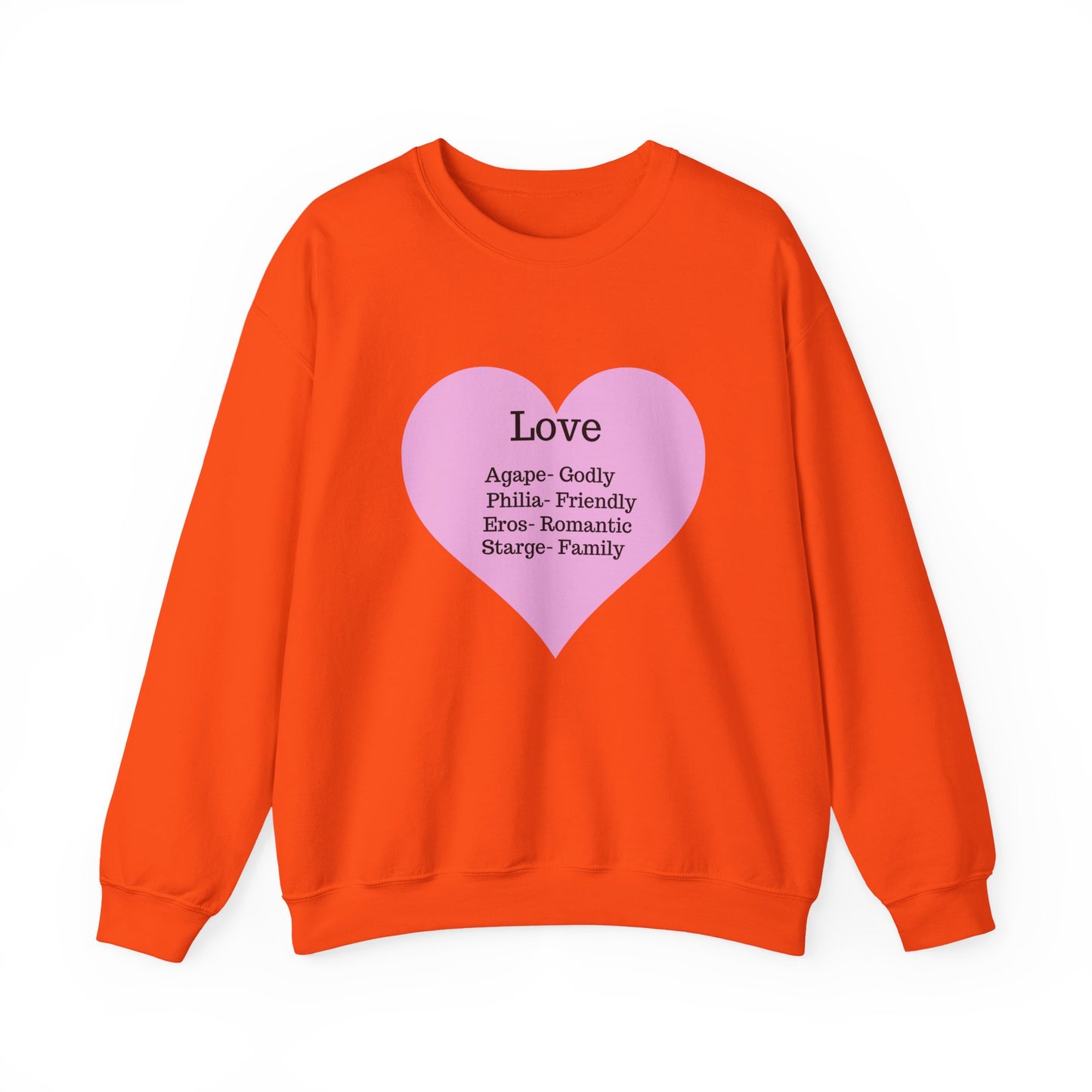 Types of Love Heart Unisex Sweatshirt