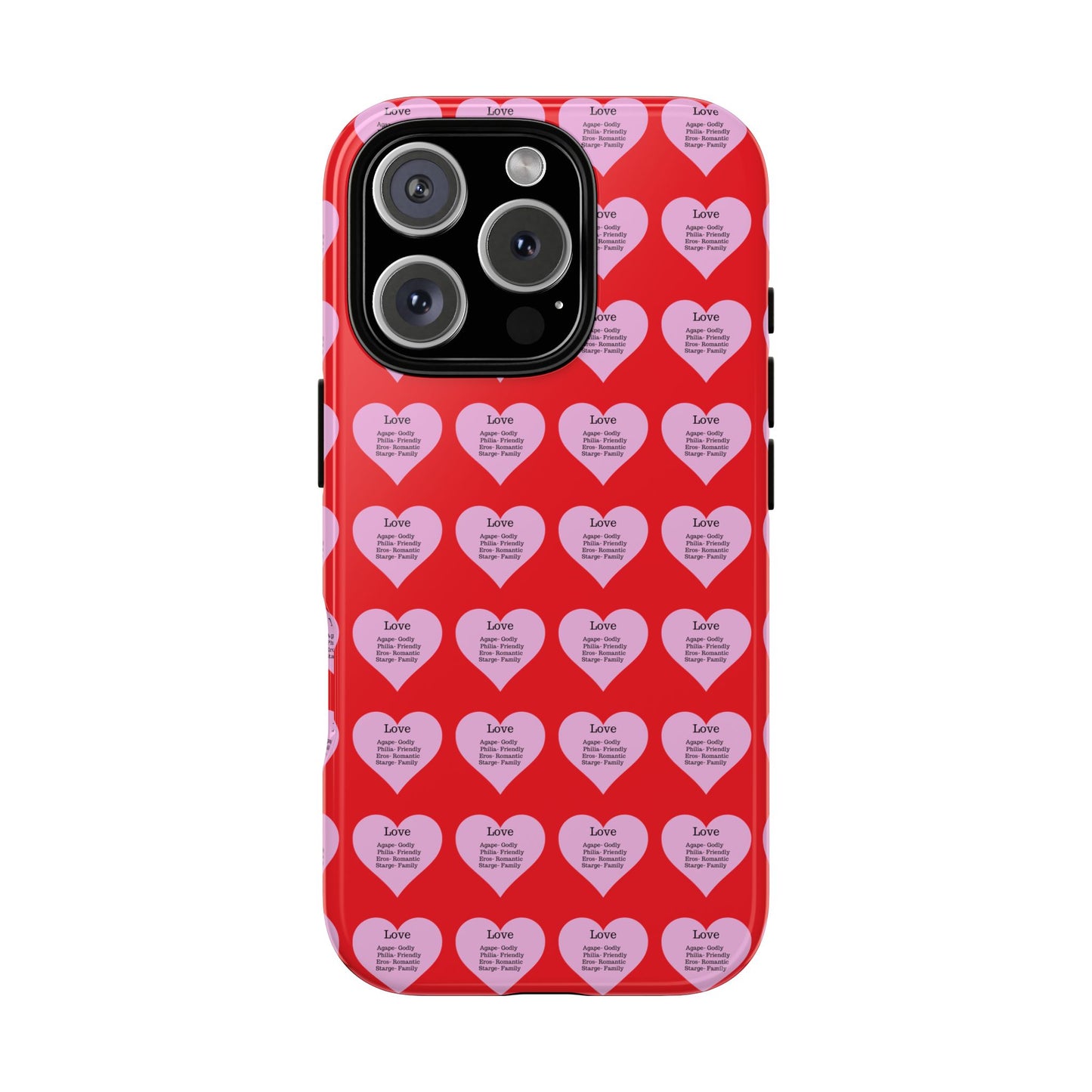 Hearts-A-Flutter Phone Case (iPhone, Google Pixel)(Red)