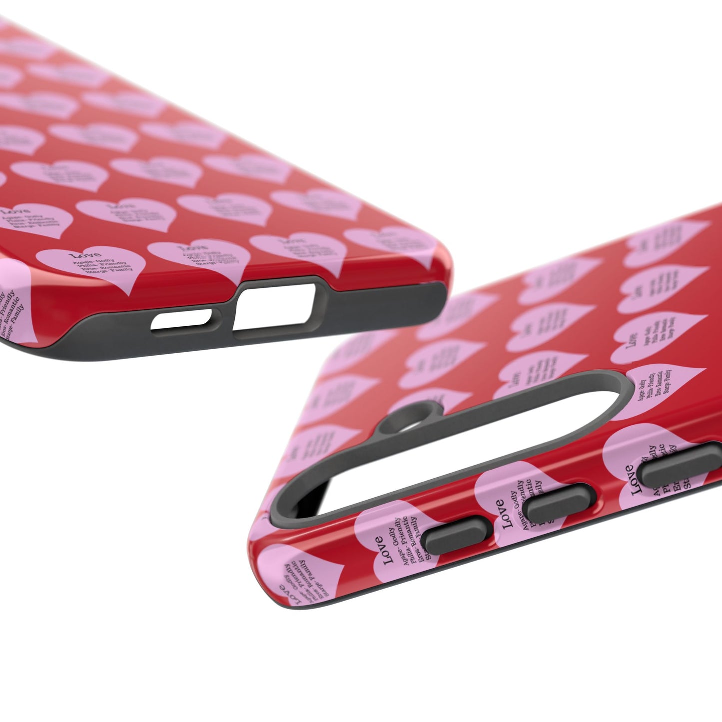 Hearts-A-Flutter Phone Case (Samsung)(Dark red)