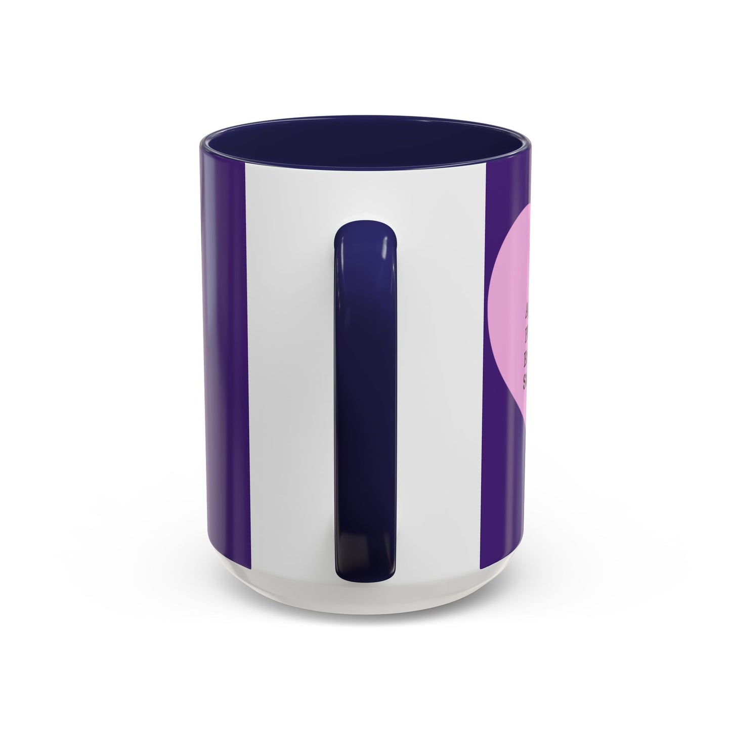 Charming Heart Accent Coffee Mug (Purple)