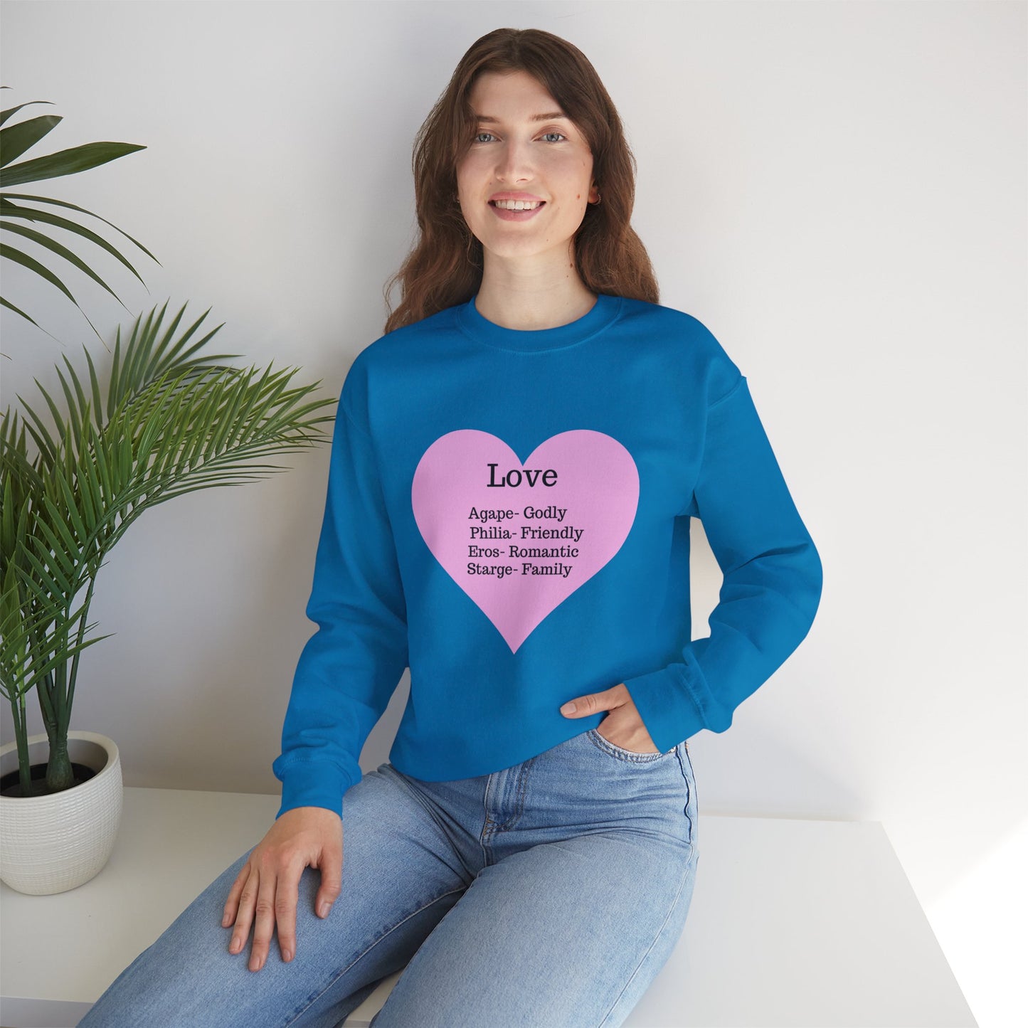 Types of Love Heart Unisex Sweatshirt